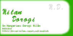 milan dorogi business card